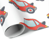 Mooie auto patroonontwerp cadeaupapier (Rol Hoek)