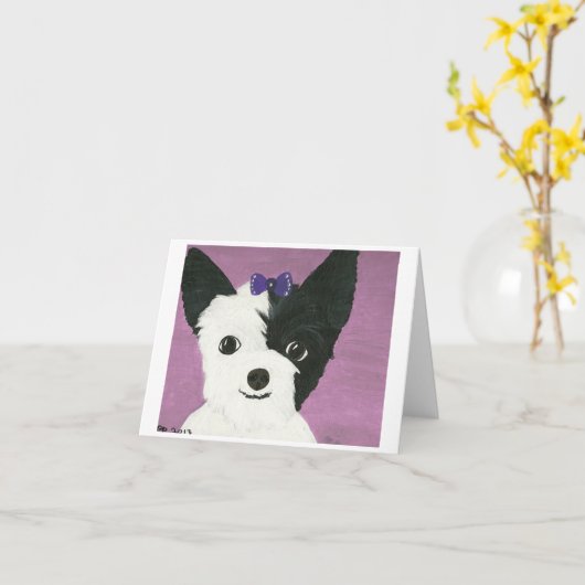 Mooie auto's van een hond genoemd Zigeuner Kaart (Gele Bloem)