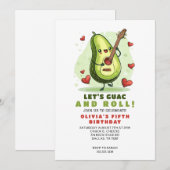 Mooie Avocado Aangepaste Verjaardag Kaart (Voorkant / Achterkant)