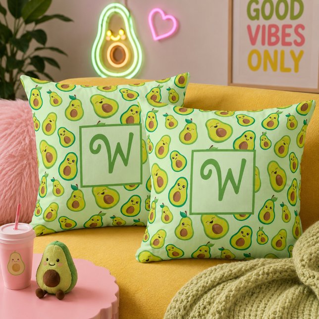 Mooie Avocado Groene Worp Kussen (Creator heeft geüpload)