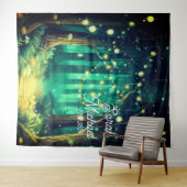 Mooie Avond Bruiloft Achtergrond Wandkleed (In Situ (horizontaal))