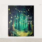 Mooie Avond Bruiloft Achtergrond Wandkleed (Voorkant)