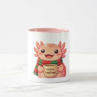 Mooie Axolotl Kerst Koffiemok Mok