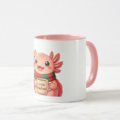Mooie Axolotl Kerst Koffiemok Mok (Voorkant rechts)