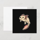 Mooie Axolotl Kostuum Amfibieën Cadeau Idee Kaart (Voorkant / Achterkant)