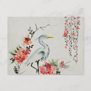 mooie Aziatische kraanvogel Briefkaart