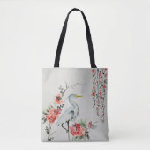 mooie Aziatische kraanvogel Tote Bag (Voorkant)