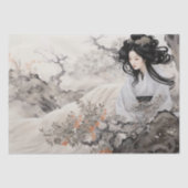 Mooie  Aziatische kunst geïnspireerd Tissuepapier (Voorkant)