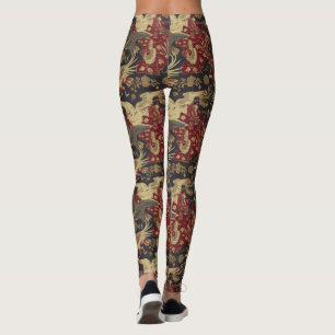 Mooie Aziatische Kunst Vogels Patroon Leggings
