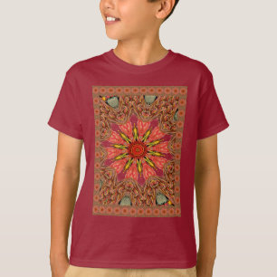 Mooie Aziatische traditionele rand met scherpe pat T-shirt