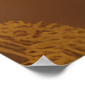 Mooie Aziatische vrouw met rood goud Poster (Hoek)