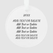 Mooie Aziatische vrouw Ornament (achterkant)