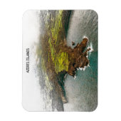 Mooie Azoren eilanden kustlijn uitzicht Magneet (Verticaal)