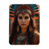 Mooie Azteekse vrouw Magneet (Verticaal)