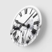 Mooie B&W Röntgenbloemen Ronde Klok (Hoek)
