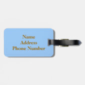 Mooie Baard Merries Bagagelabel (Achterkant horizontaal)