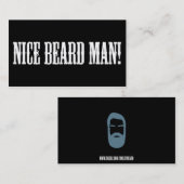 Mooie baard. Visitekaartje (Voorkant / Achterkant)