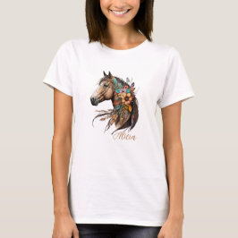 Mooie baardveulen T-shirt met naam