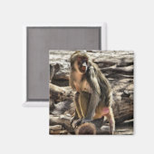 Mooie Baboon magnet (Voorkant / Achterkant)
