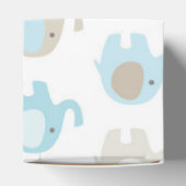 Mooie Baby Blauwe Olifanten Bedankdoosjes (Bovenkant)