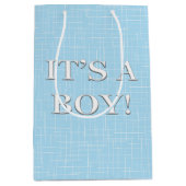 Mooie baby Blue Baby shower Medium Cadeauzakje (Voorkant)