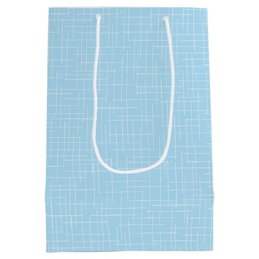 Mooie baby Blue Baby shower Medium Cadeauzakje (Achterkant)