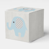 Mooie baby Blue Elephant Bedankdoosjes (Voorkant Zijde)