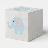 Mooie baby Blue Elephant Bedankdoosjes (Achterkant)