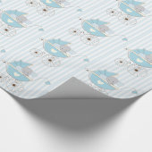 Mooie baby Blue Elephant Cadeaupapier (Hoek)