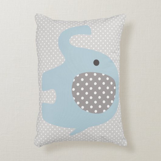 Mooie baby Blue Elephant Decoratief Kussen (Voorkant(Verticaal))