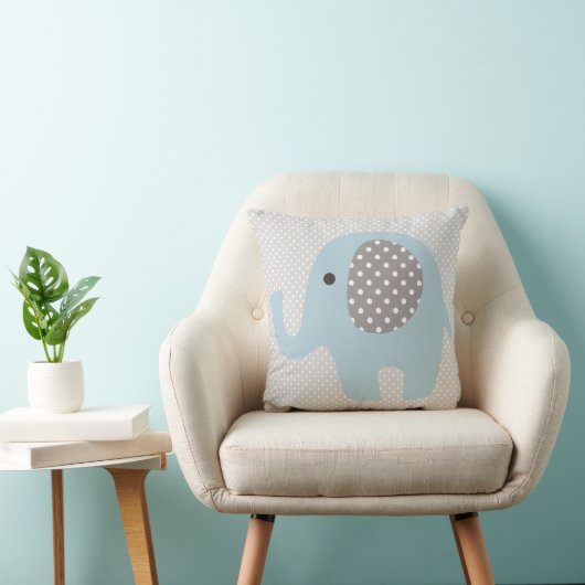 Mooie baby Blue Elephant Kussen (Stoel)
