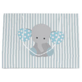 Mooie baby Blue Elephant Large Cadeautasje (Voorkant)