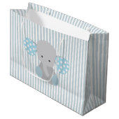 Mooie baby Blue Elephant Large Cadeautasje (Voorkant Gekanteld)