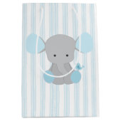 Mooie baby Blue Elephant Medium Cadeauzakje (Voorkant)