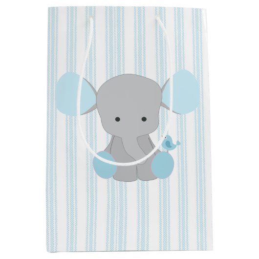 Mooie baby Blue Elephant Medium Cadeauzakje
