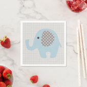 Mooie baby Blue Elephant Servet (Insitu)