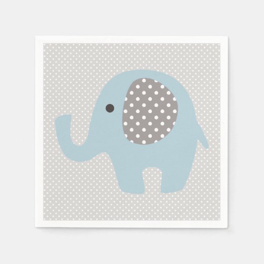 Mooie baby Blue Elephant Servet (Voorkant)