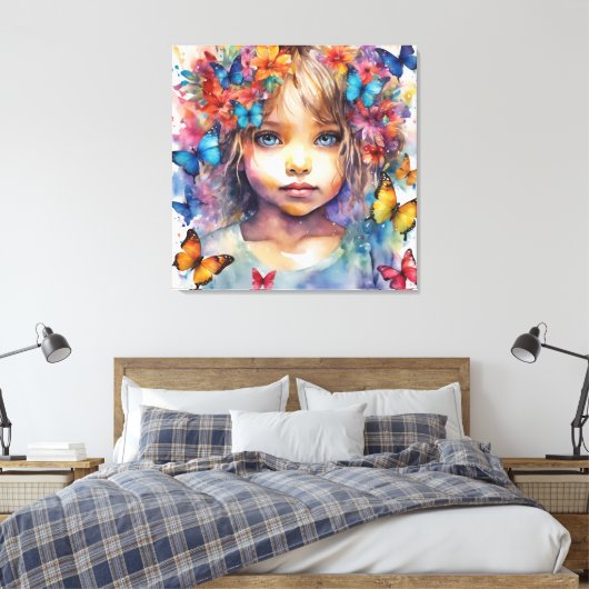 Mooie Baby Canvas Afdruk (Insitu (Slaapkamer))