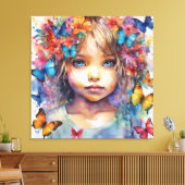 Mooie Baby Canvas Afdruk (Insitu (Woonkamer))