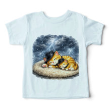 Mooie Baby Cartoon T-shirt – Aardige Kinderen Graf
