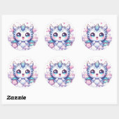 Mooie Baby Draak Kawaii Fantasy Sticker (Vel)