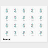 Mooie Baby Draak Ronde Sticker (Vel)