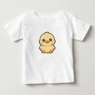 Mooie Baby Eend Kuiken Baby Fijne Jersey T-Shirt
