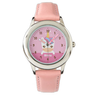 Mooie Baby Eenhoorn Meisjes Kinderen Gepersonalise Horloge