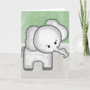Mooie Baby Elephant Zoo Dier Kaart