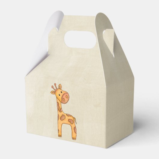Mooie Baby Giraffe Bedankdoosjes (Achterkant)
