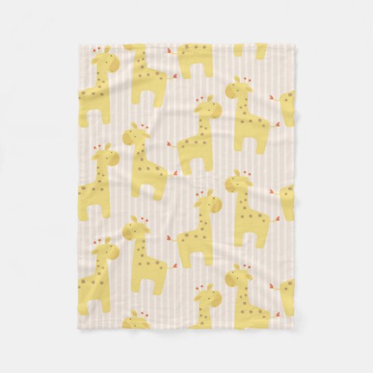 Mooie Baby Giraffe Fleece Deken (Voorkant)