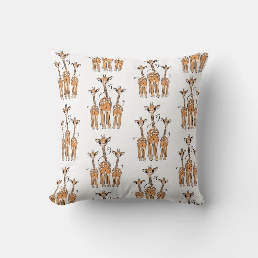 Mooie baby-giraffen, safari-dieren kussen (Voorkant)
