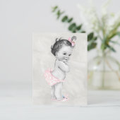 Mooie  baby Girl Briefkaart (Staand voorkant)