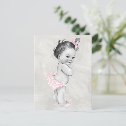Mooie  baby Girl Briefkaart (Staand voorkant)